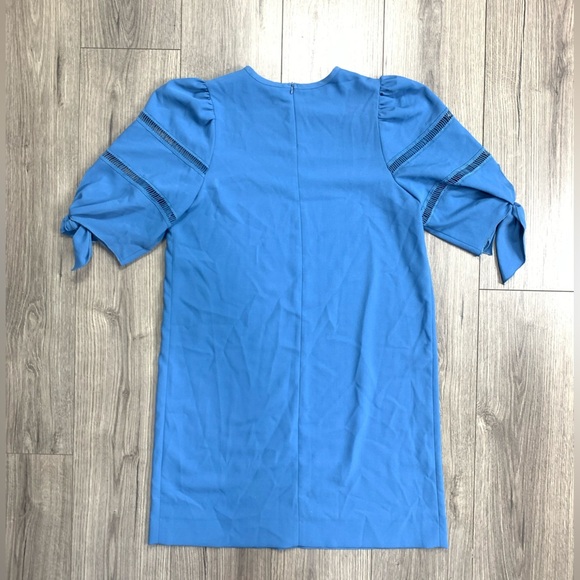 See by Chloe Riverside Blue‎ Shift Puff Sleeve Dress Size Large - Picture 13 of 16